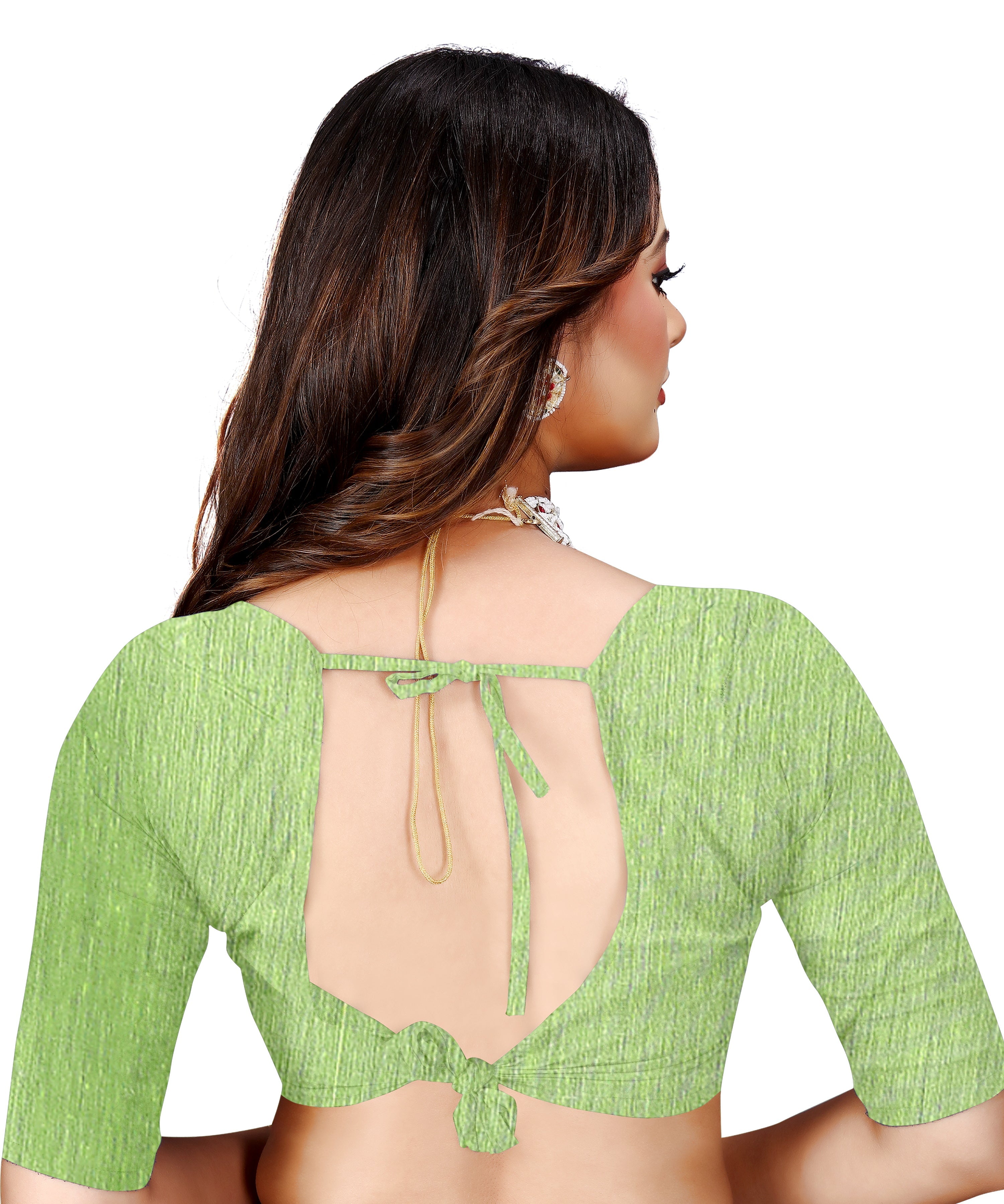 OWLSKY, SASSY & STYLO Jacquard Saree for Women | Elegant Weaving Work | Jacquard Silk Saree with Unstitched Blouse for Women | Unique Digital Pallu Art Green