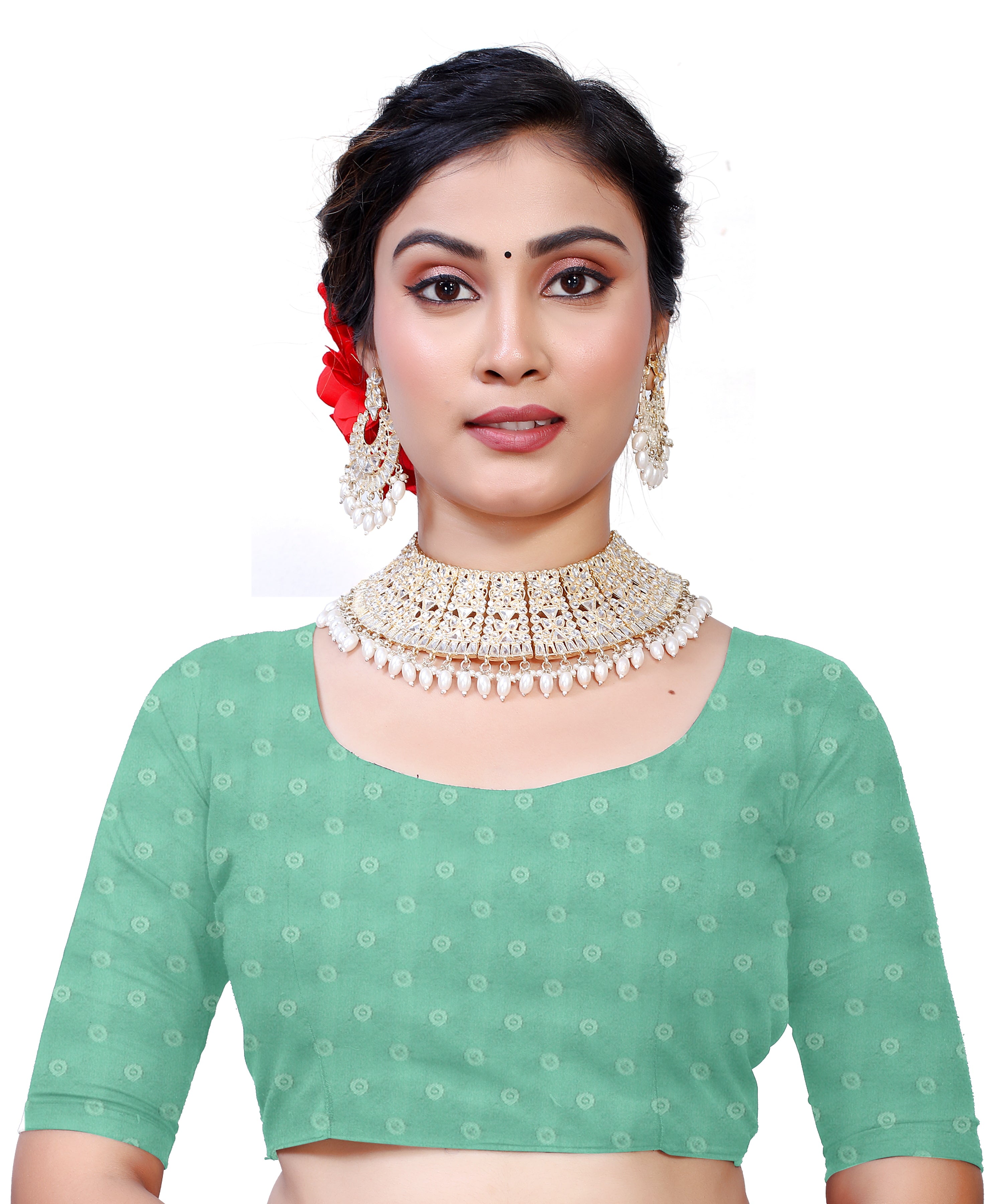 Owlsky Women's Kanjivaram Silk Saree Soft Banarasi Style with Golden & Silver Zari Border | Elegant Silk Look Saree with Unstitched Blouse Piece Navy Blue