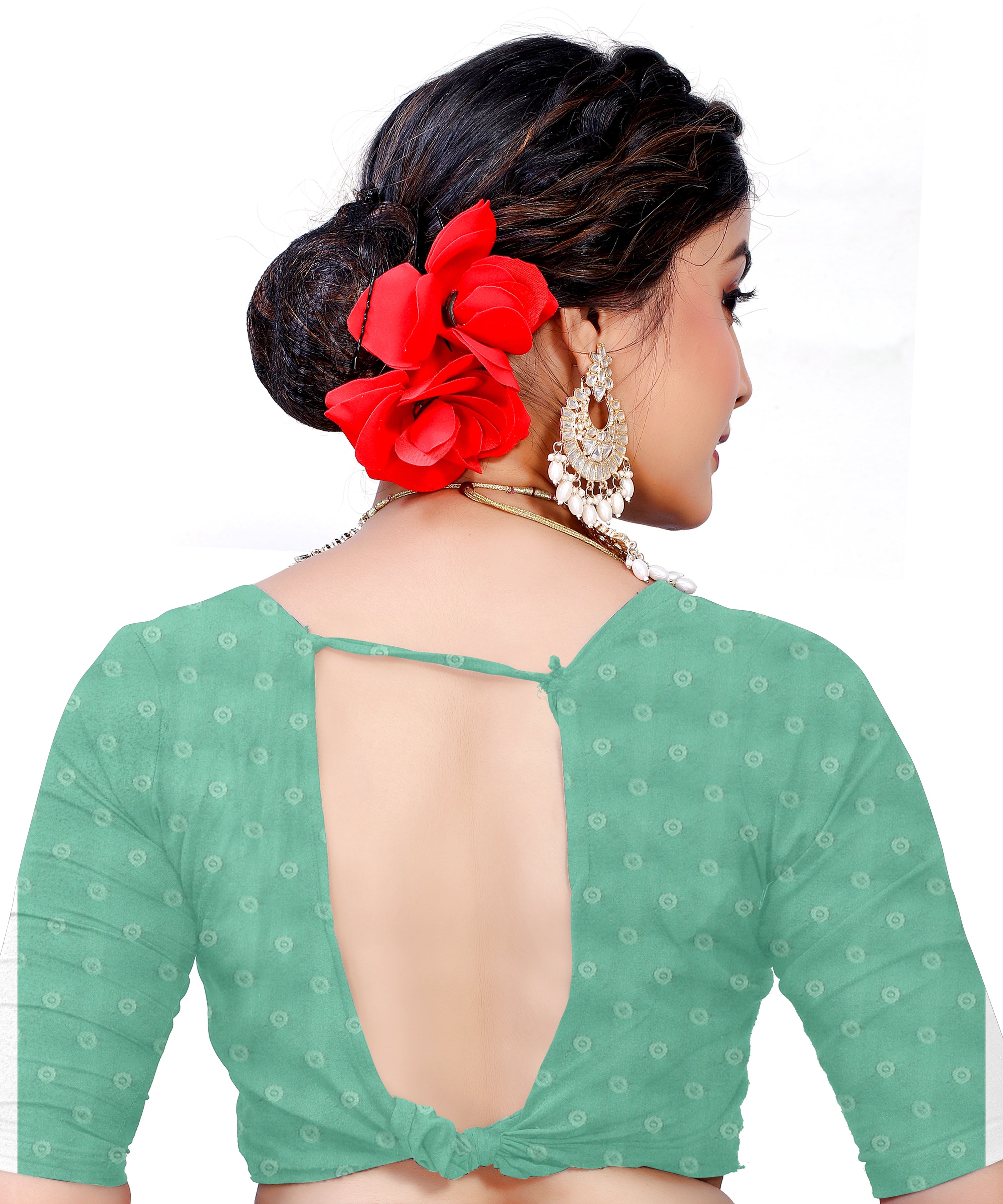 Owlsky Women's Kanjivaram Silk Saree Soft Banarasi Style with Golden & Silver Zari Border | Elegant Silk Look Saree with Unstitched Blouse Piece Navy Blue