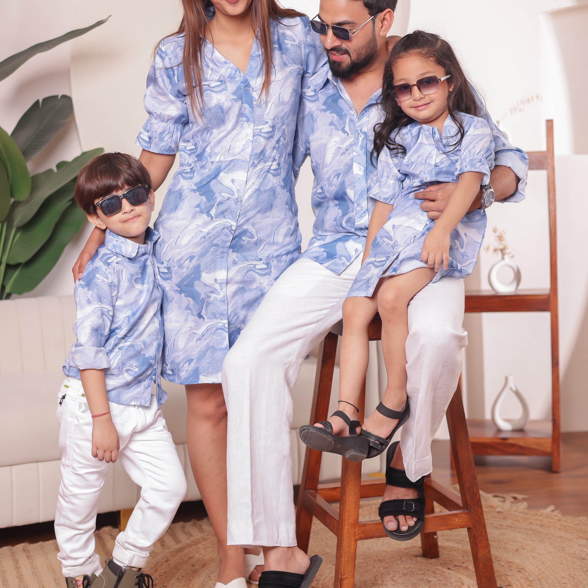 Aqua Harmony | Family Matching Outfits