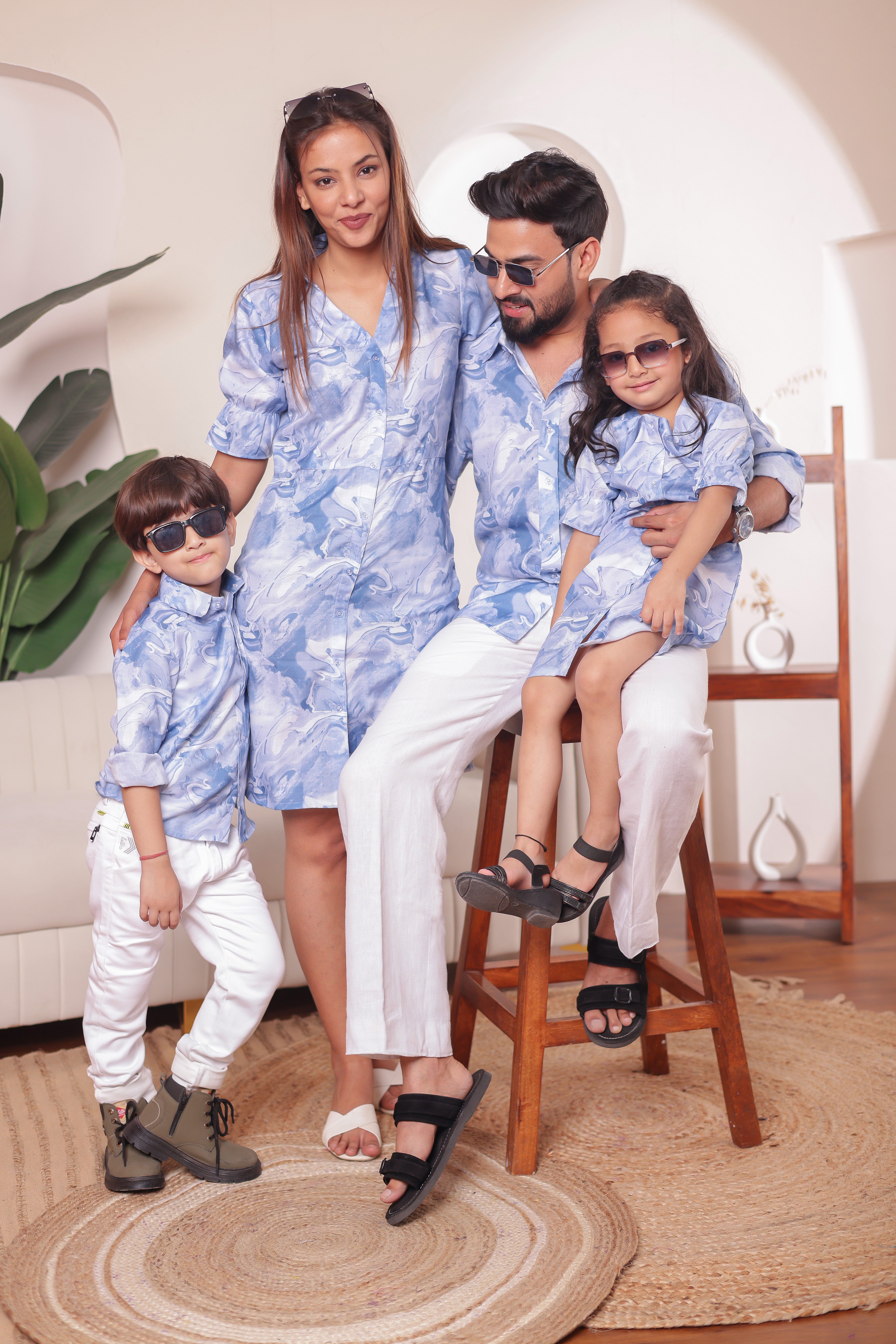 Aqua Harmony | Family Matching Outfits