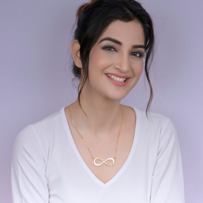 Infinite Couple Name Necklace