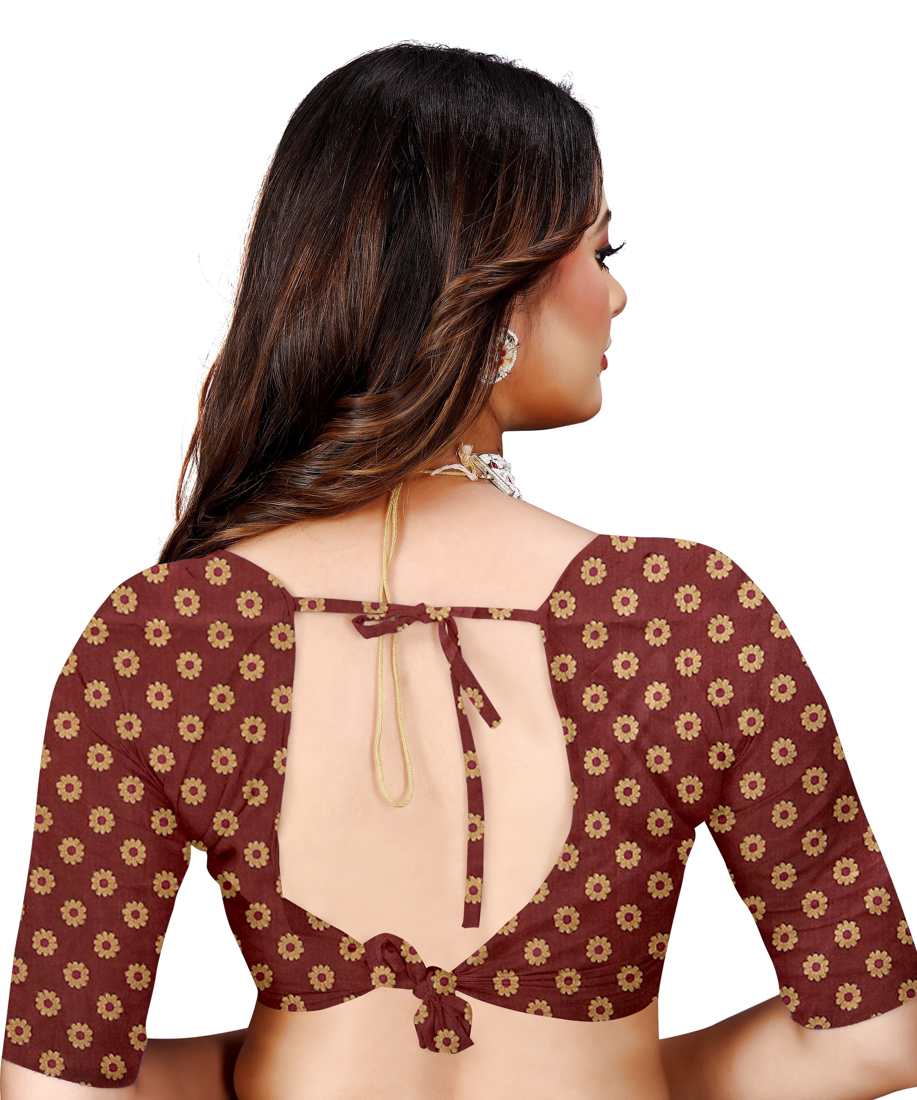 OWLSKY, SASSY & STYLO Women's Trendy Blended Silk Saree with Kalamkari Pallu & Designer Border | Festive Traditional Saree for Women | Traditional floral Motif | Saree With Unstitched Blouse Gold