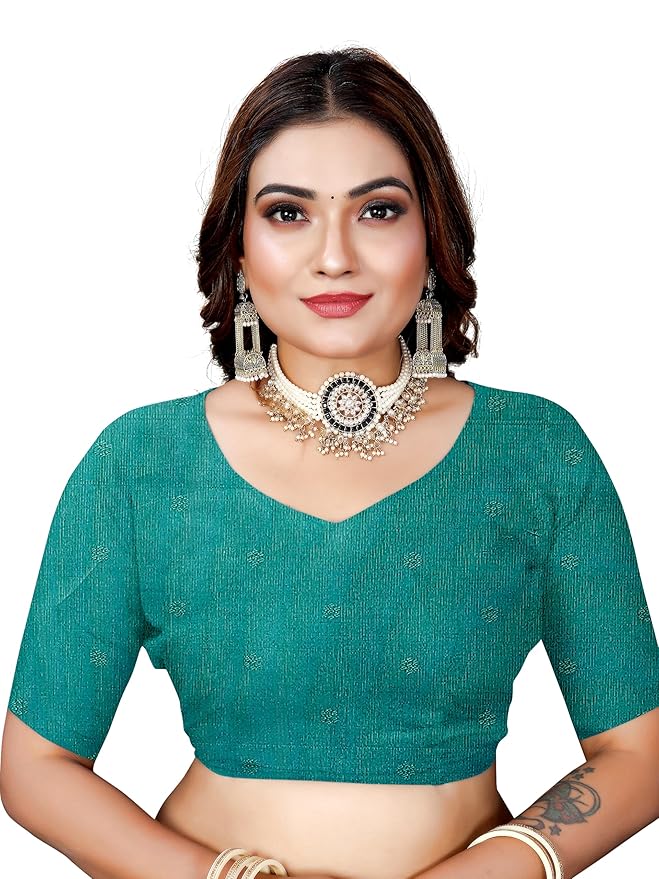 Owl Sky Women's Kanjivaram Soft Lichi Silk Saree with Silver Zari Floral Weave | With Unstiched Blouse Piece | Elegant Lightweight Indian Ethnic Sari | Morpankhi Blue