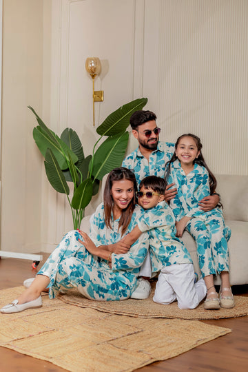 ☘️ Ivory Pankhuri | Family  Matching Outfits 👨‍👨‍👧‍👦