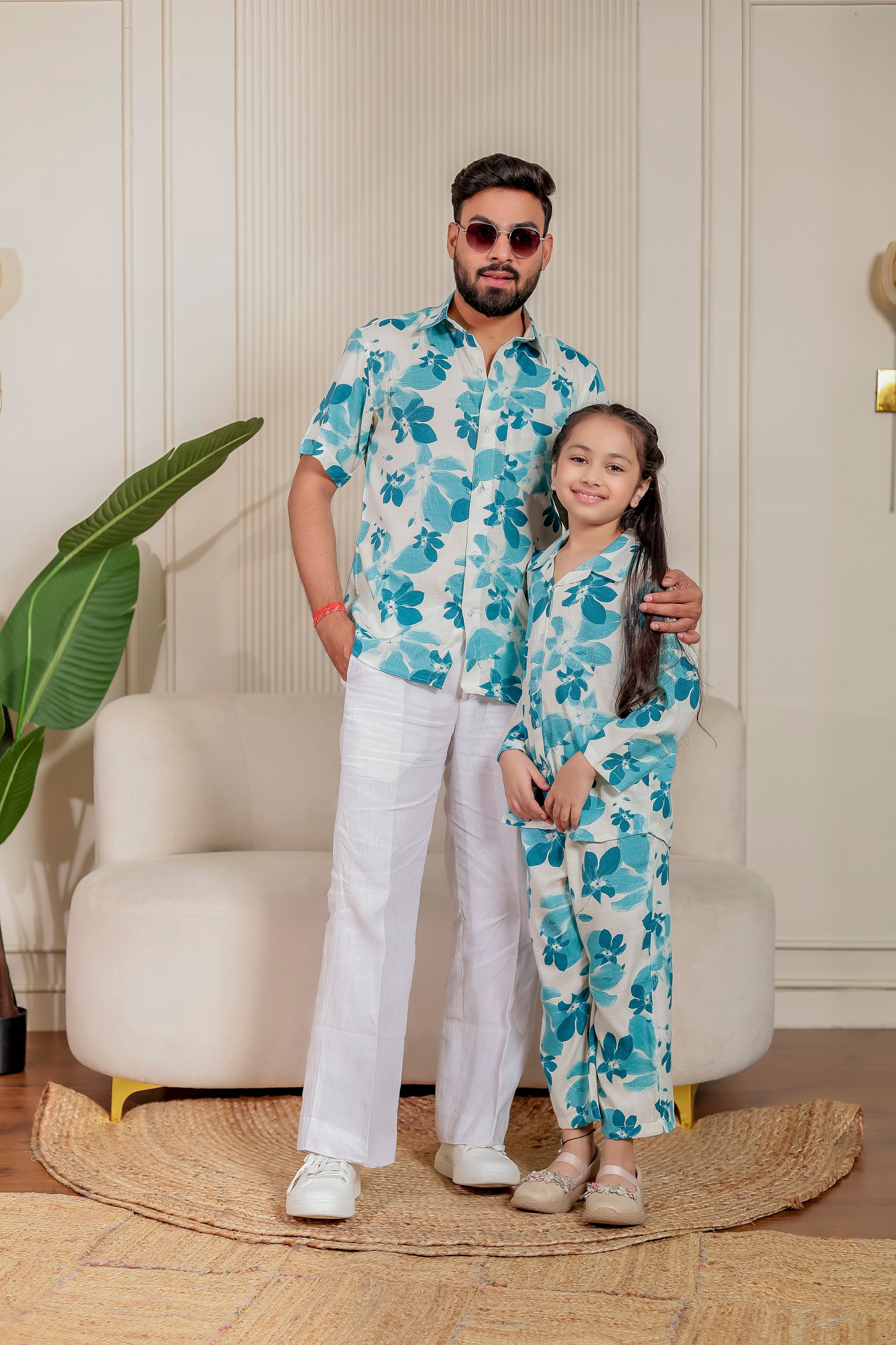 ☘️ Ivory Pankhuri | Family  Matching Outfits 👨‍👨‍👧‍👦