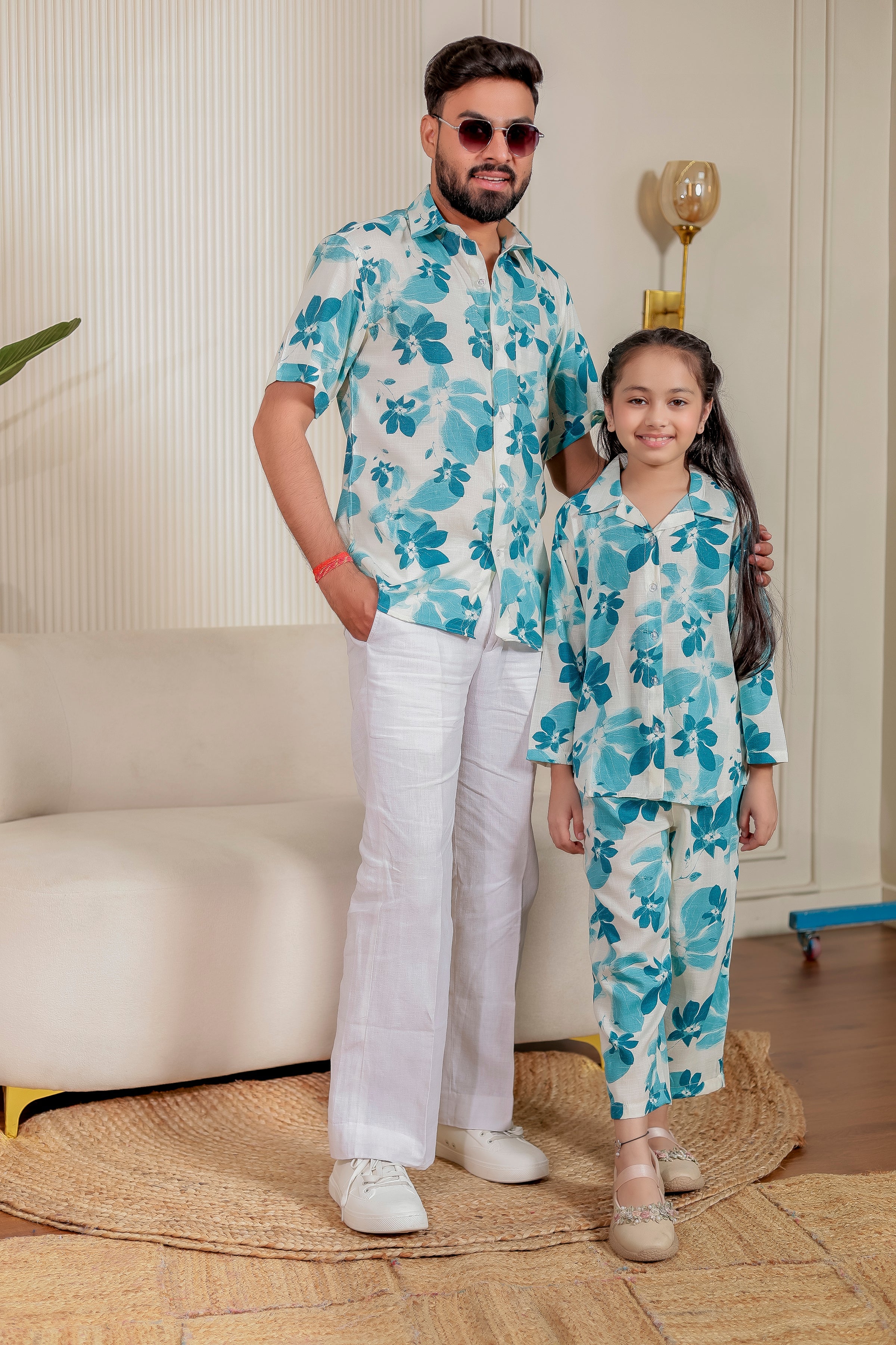 ☘️ Ivory Pankhuri | Family  Matching Outfits 👨‍👨‍👧‍👦