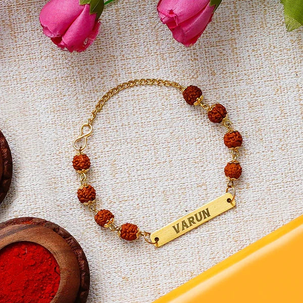 Rudraksha Name Bracelet – Custom Spiritual Gift