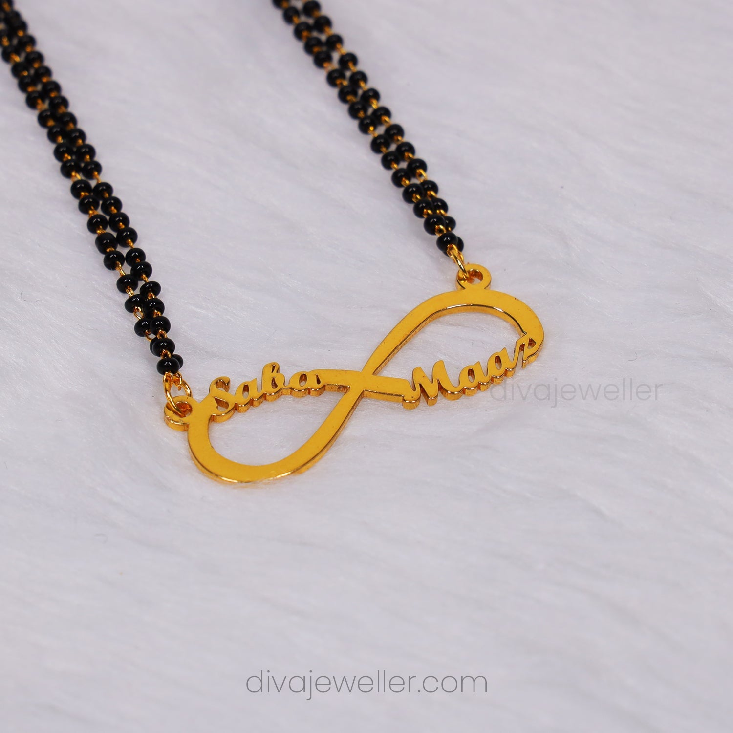 Infinite Couple Name Necklace