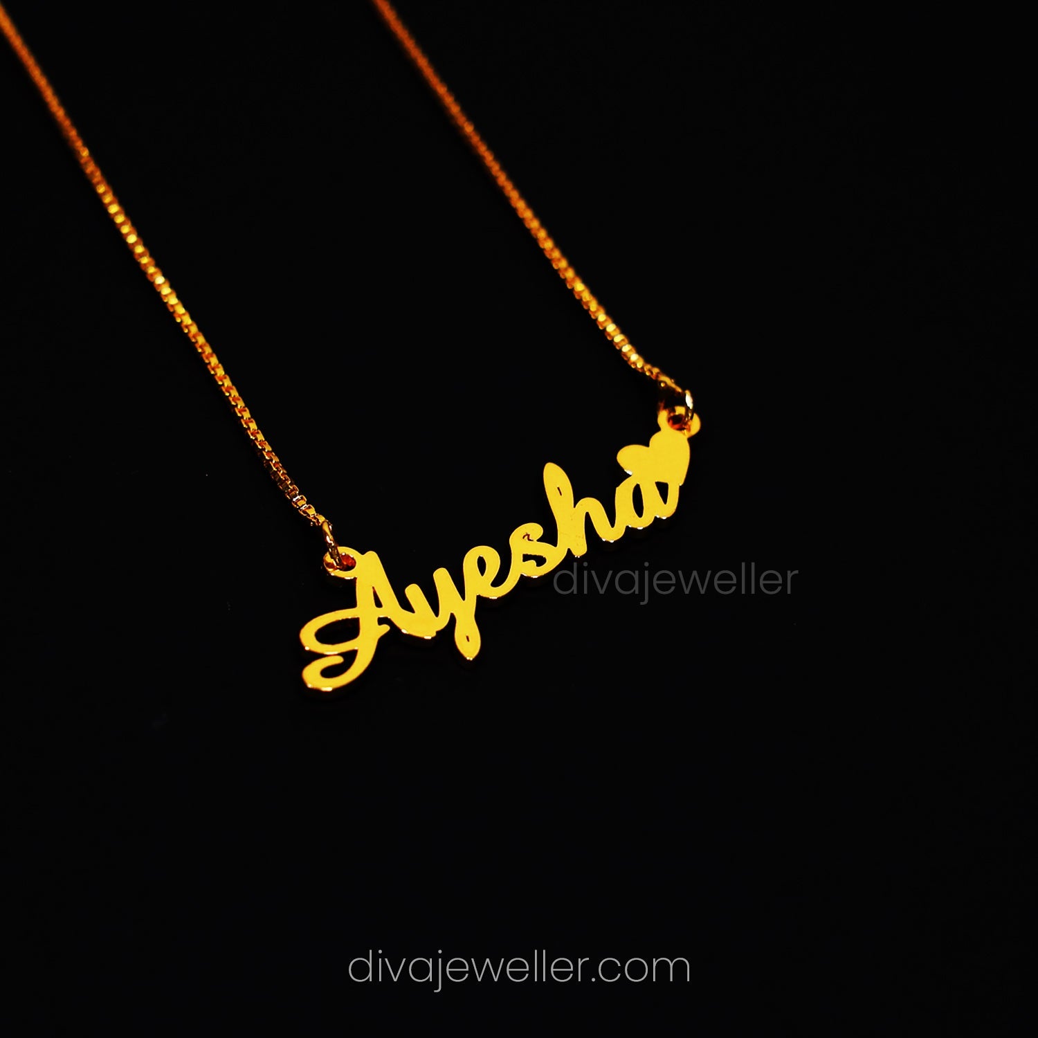 Heart Name Necklace