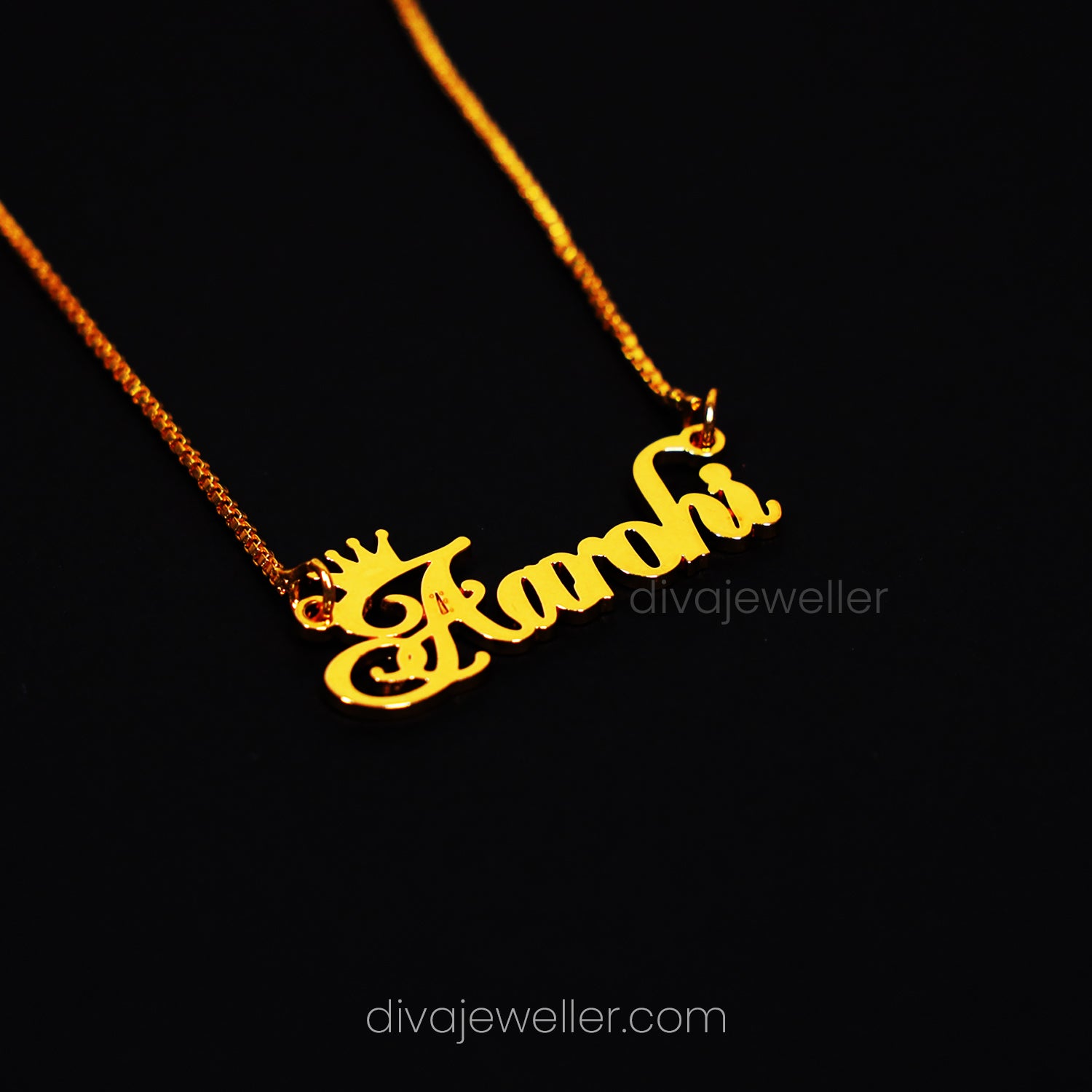 Crown Name Necklace